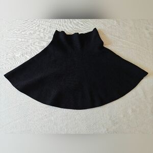 Zara Black Flared Knit Skirt